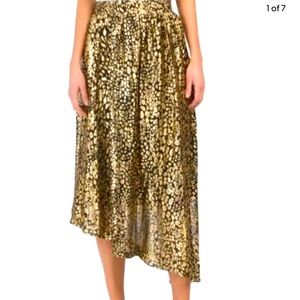 3x Gold foil Leopard Skirt